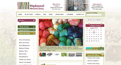 Desktop Screenshot of maplewoodlibrary.org