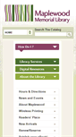 Mobile Screenshot of maplewoodlibrary.org