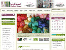 Tablet Screenshot of maplewoodlibrary.org